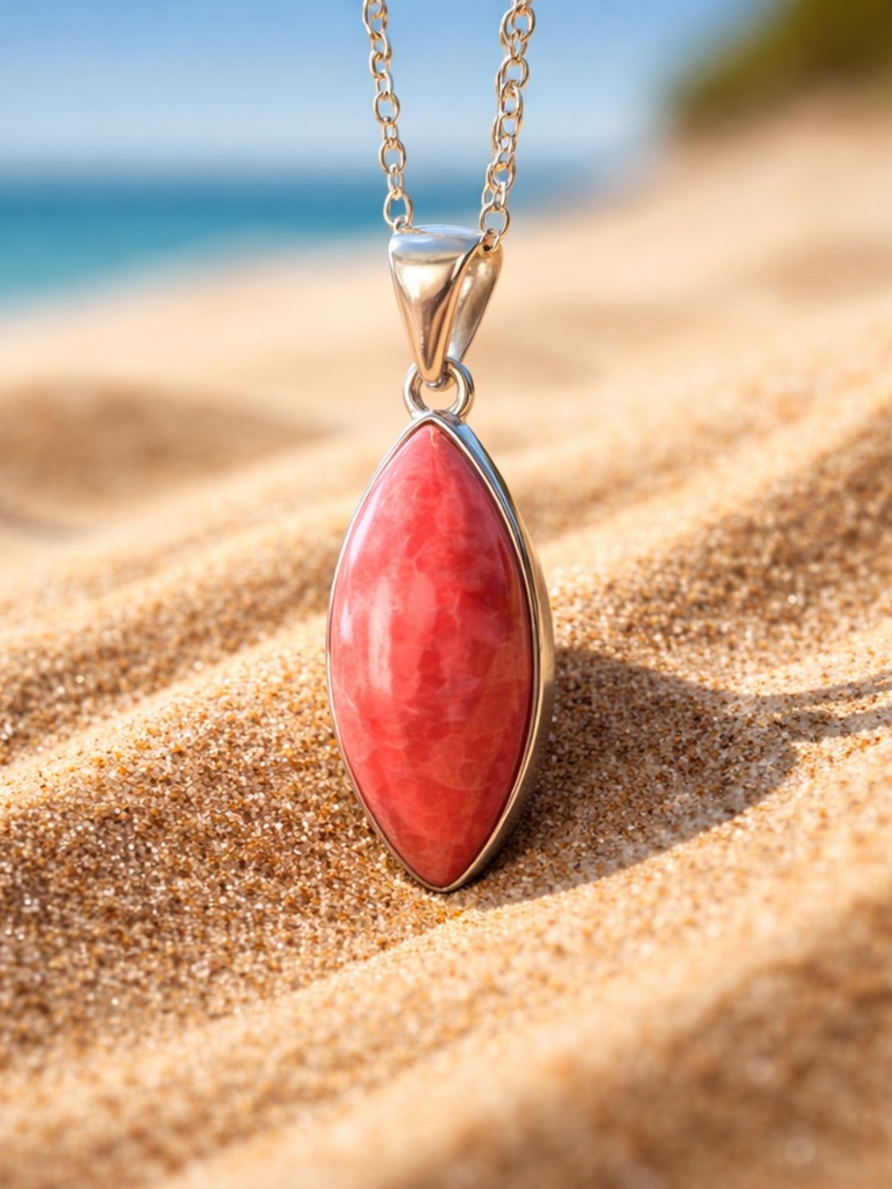 NEW! Rhodochrosite Necklace - Picture 12 of 13